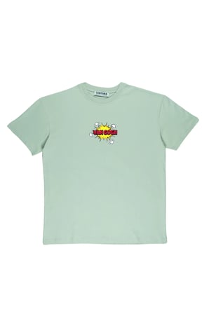 Lenithra Pop Art Van Gogh Sırt Baskılı Unisex Oversize T-shirt Gri / 2XL