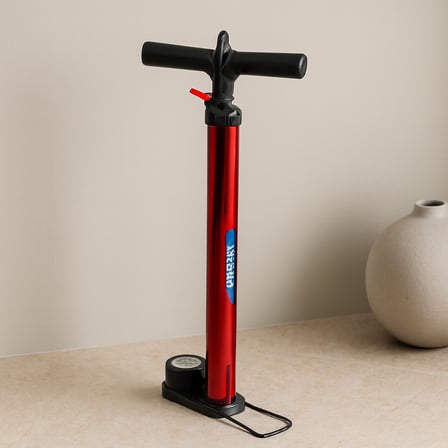 Saatli Metal Gövdeli El Pompası 55 cm (Bisiklet, Top, Motor)