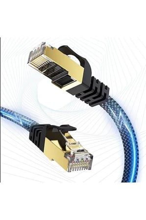 Cat 8 LAN Kablosu –Ethernet Kablosu Örgü Kaplama, Yüksek Hızlı (2 METRE)