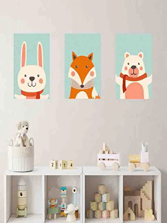 Kendinden Yapışkanlı çocuk odası  sevimli  35x50 cm 3 adet