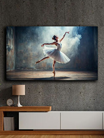 Soyut yağlı boya görünümlü  kanvas tablo 80x120 cm