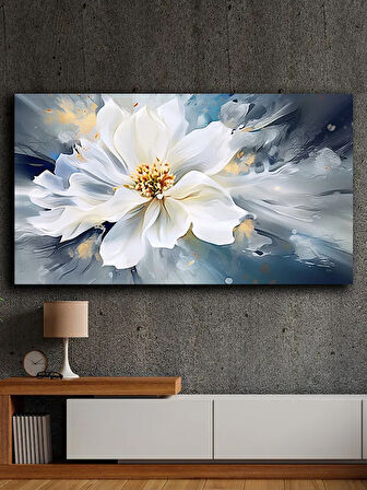 Soyut yağlı boya görünümlü  kanvas tablo 80x120 cm