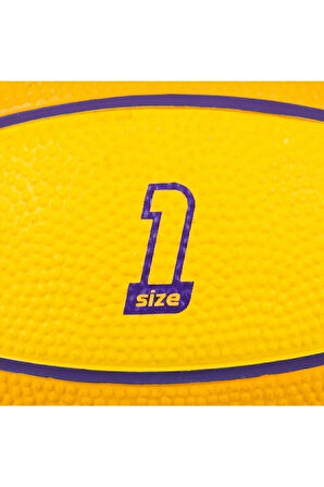 Tarmak Mini Basketbol Topu - 1 Numara - Sarı / Mor - K100