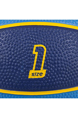 Mini Basketbol Topu Iç Ve Dış Mekan Basketbol Topu K100 1 Numara Mavi
