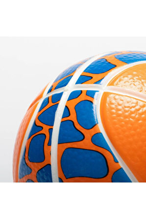 Mini Basketbol Topu Iç Ve Dış Mekan Basketbol Topu K100 1 Numara Turuncu Mavi