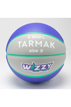 Tarmak Basketbol Topu - 5 Numara - Gri / Mor - K900 Wızzy