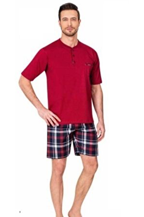 Erkek Pijama Takımı Bordo