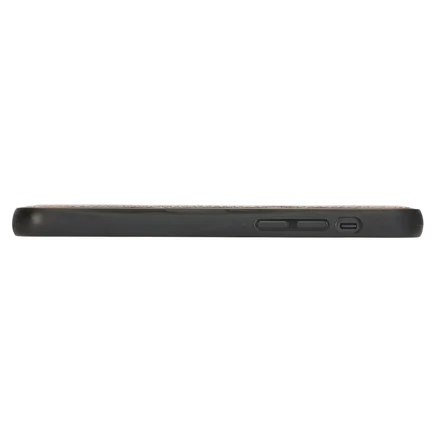 Apple iPhone 12 Pro Max Uyumlu Deri Arka Kapak RST1 Siyah