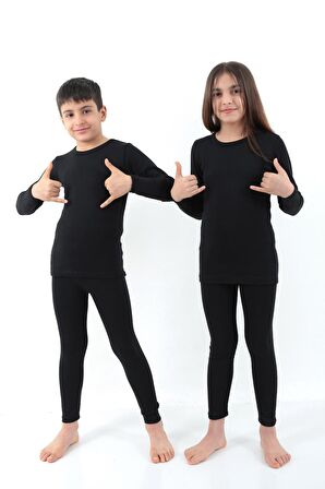 Termal Unisex Çocuk Pamuklu Termal Takımı PUPOOL