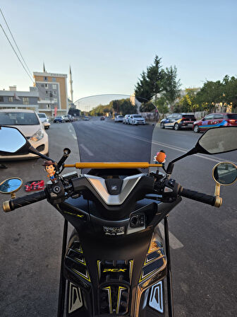 MOTOCAM Honda PCX Siperlik Ön Cam 2025 Model 66cm Füme Renkli 4mm