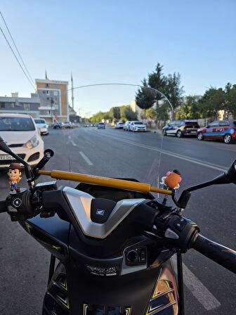 MOTOCAM Honda PCX Siperlik Ön Cam 2025 Model 66cm Şeffaf Renkli 4mm
