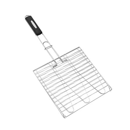3'lü Balık Izgarası Çift Taraflı Balık Izgarası Krom Kaplamalı 58cm