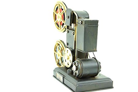 Dekoratif Metal Projektör Obje Biblo Vintage Hediyelik