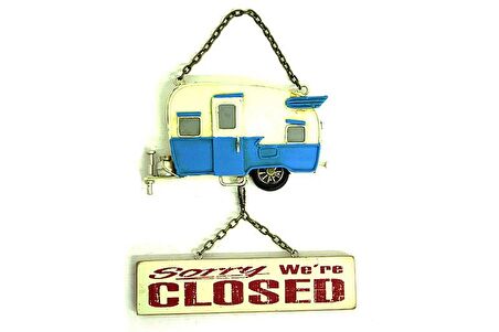 Dekoratif Metal Kapı Yazısı Karavan Vintage Dekoratif Hediyelik