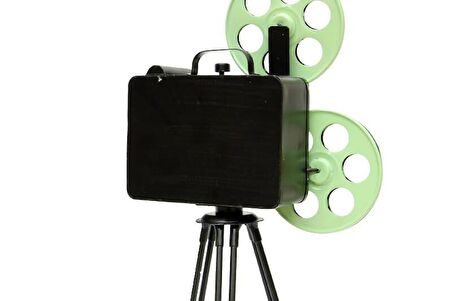 Ayaklı Kamera Tripod Model Vintage Dekoratif Hediyelik