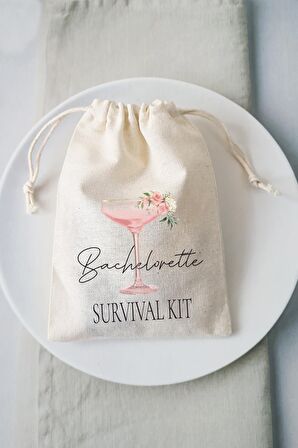 Bachelorette Party  Survival Kit Hangover Kit Kesesi - 10 Adet