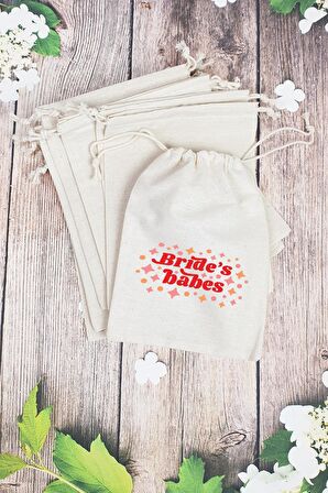 "Brides Babes" Gelin - Nedime Hediye Kesesi - 10 Adet