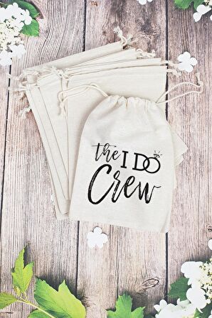 "the I Do Crew" Gelin - Nedime Hediye Kesesi - 10 Adet