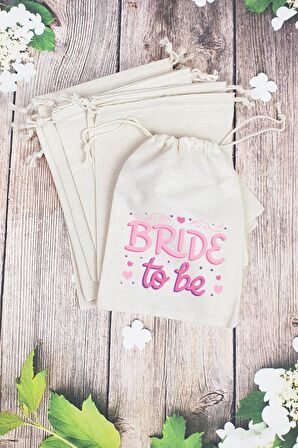 "Bride to Be" Gelin - Nedime Hediye Kesesi - 10 Adet
