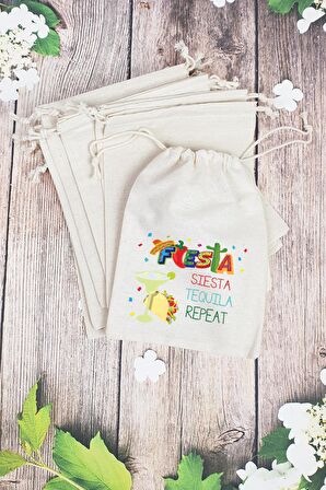 "Fiesta Siesta Tequila Repeat" - Hangover Kit Bez Kesesi - 10 Adet