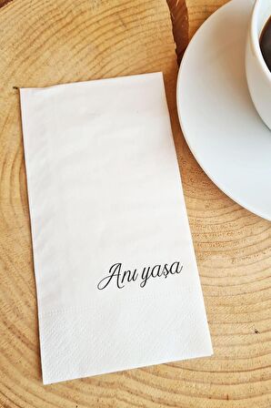 Sunum Peçetesi Anı yaşa yazılı kağıt peçete