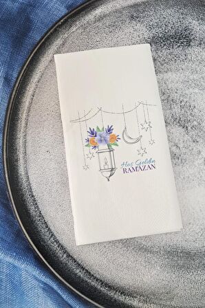 Hoş Geldin Ramazan Konuşan Peçete Sunum Peçetesi