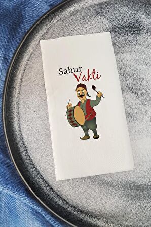 Sahur Vakti Ramazan Davulcusu Konuşan Peçete Sunum Peçetesi
