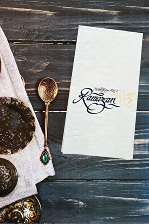 Hoşgeldin Ramazan Konuşan Peçete Sunum Peçetesi