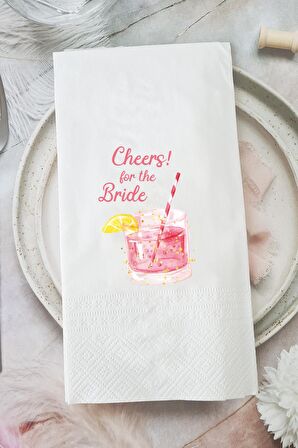 Cheers For The Bride Konuşan Peçete Sunum Peçetesi