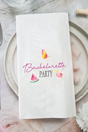 Bachelorette Party Konuşan Peçete Sunum Peçetesi