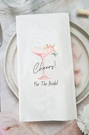 Cheers For The Bride Konuşan Peçete Sunum Peçetesi