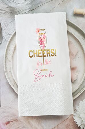 Cheers For The Bride Konuşan Peçete Sunum Peçetesi