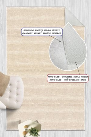 Modern Desenli Baskılı Kaymaz Yıkanabilir Salon Oturma Odası Mutfak Antre Halısı Yolluk