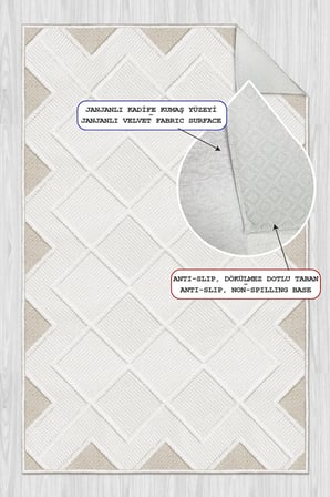 Modern Desen Baskılı Kaymaz Yıkanabilir Salon Oturma Odası Mutfak Antre Halısı Yolluk