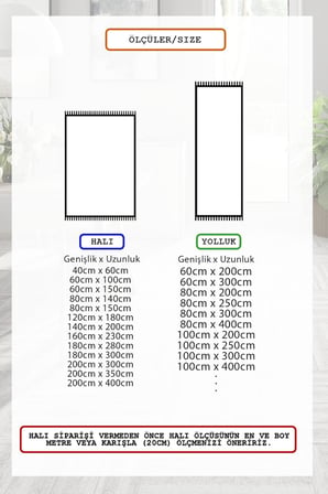 Soyut Desen Baskılı Kaymaz Yıkanabilir Salon Oturma Odası Mutfak Hol Antre Halısı Yolluk