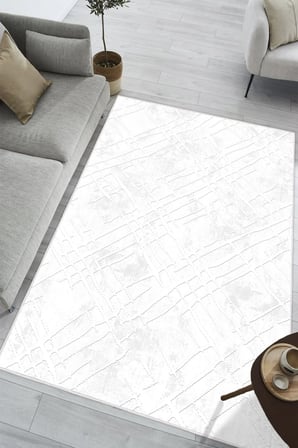 Soyut Desen Baskılı Kaymaz Yıkanabilir Salon Oturma Odası Mutfak Hol Antre Halısı Yolluk