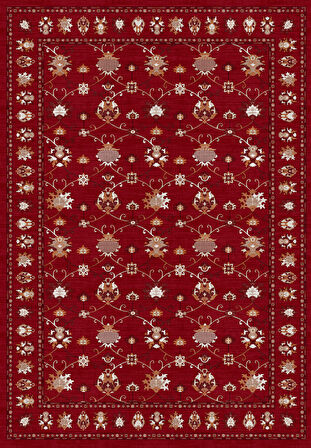Dijital Baskılı Renkli Kilim Desenli Kaymaz Taban Yıkanabilir Halı