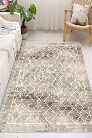 Kilim Desen Dekoratif Kaymaz Taban Yıkanabilir Dijital Baskılı Salon Halısı