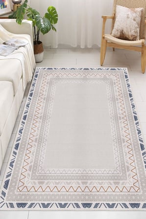 Dijital Baskılı Modern Desen Dekoratif Kaymaz Taban Yıkanabilir Salon Halısı Yolluk