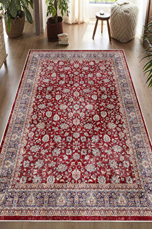 Dijital Baskılı Dekoratif Kaymaz Taban Yıkanabilir Klasik Salon Halısı