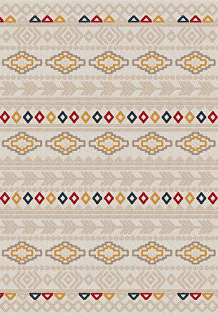 Dijital Baskılı Dekoratif Kaymaz Taban Yıkanabilir Kilim Desenli Salon Halısı