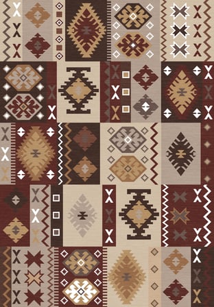 Dijital Baskılı Dekoratif Kaymaz Taban Yıkanabilir Kilim Desen Salon Halısı Yolluk