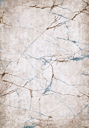 Dijital Baskılı Dekoratif Kaymaz Taban Yıkanabilir Mermer Desen Halı Salon Halısı Yolluk