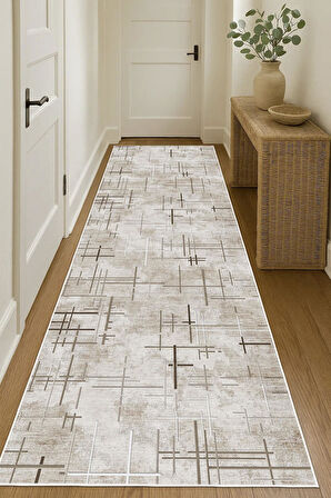 Dijital Baskılı Dekoratif Kaymaz Taban Yıkanabilir Kilim Yolluk Antre Hol Halısı Salon Halısı