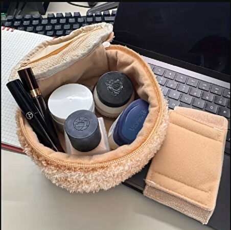  Peluş Ayı Şeklinde Makyaj Çantası