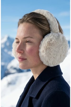Soft Peluş Kulaklık - Kışlık Sıcak Tutan Kulak Koruyucu Yumuşak Dokulu Faux Fur Kadın Kulaklık