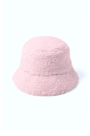 Toz Pembe Kadın Peluş Kova Şapka