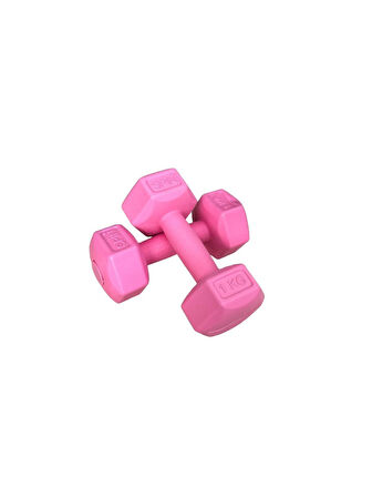 CKSpor  2'Li Dambıl Seti 1 kg X 2 Adet Plastik Dambıl Ağırlık Seti  Köşeli 