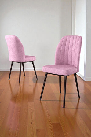 Bara Siyah Mermer 80X132 Açılabilir Sunta Masa Yemek Odası Takımı, Mutfak Takımı 4 Adet Sandalye