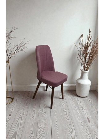 Baresmu Hasa 6 Adet Sandalye – Ahşap Ayaklı, Ergonomik, Rahat Oturumlu Modern Mutfak ve Yemek Sandalyesi